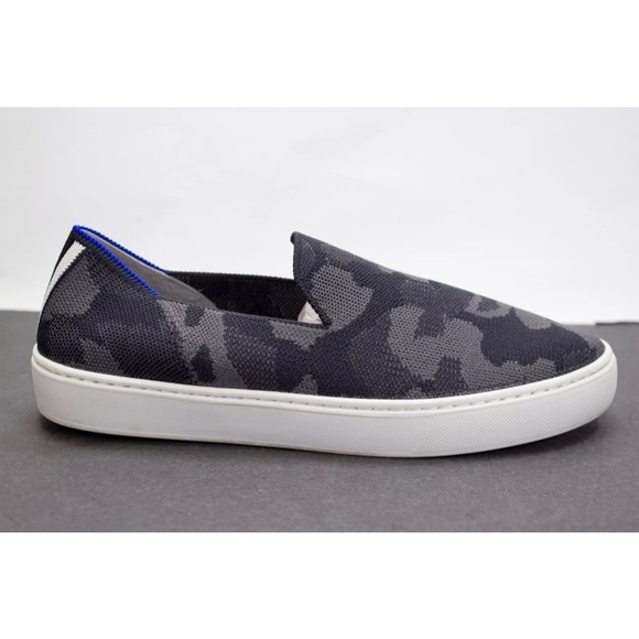 Rothy's Womens US 8.5 The Original Slip On Sneaker Grey Camo Camouflage Sneakers - Picture 4 of 12
